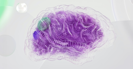 Reticular representation of the human brain.